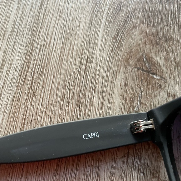 otra capri matte black square retro y2k statement sunglasses eyewear NEW - Picture 5 of 7